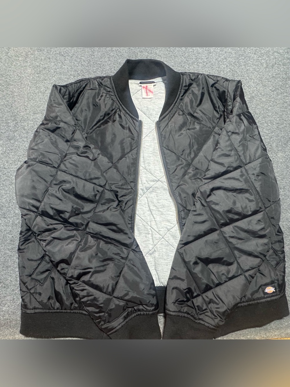 Dickies Black Quilted Bomber Jacket